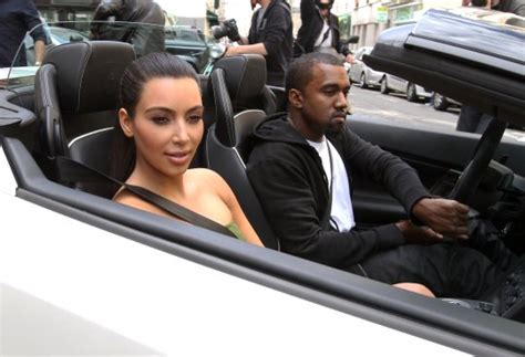 Kanye West And Kim Kardashian Cruise Around Paris In A Lamborghini