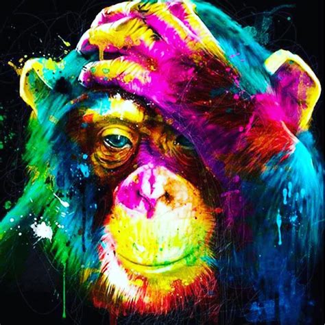 😍 Chimpanzee Chimp Art Artwork Colourwithnumbers