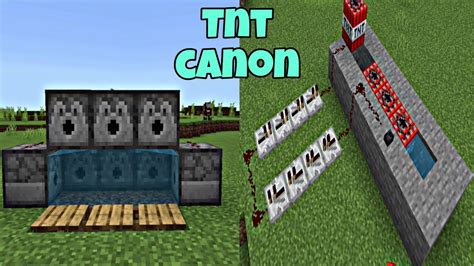 3 Redstone Tnt Cannon Minecraft Pocket Edition Creeper Gg