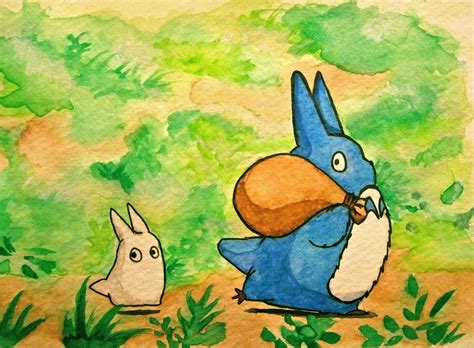 Totoro Forest Spirits By Trista Willows On Deviantart Totoro Drawing
