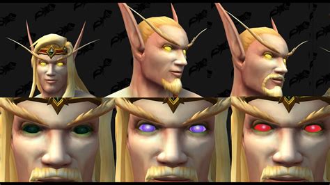 Wow Shadowlands Updated Blood Elf Customization Options Including Beards Youtube