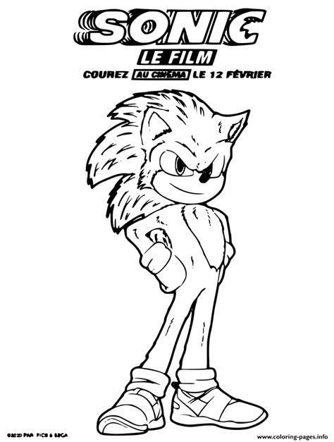 Sonic The Hedgehog Movie Coloring Pages Get Coloring Pages