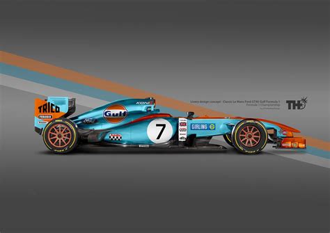 Classic Livery Concepts In F1 On Behance Design Gulf Racing Formula