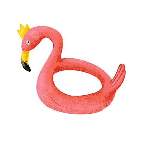 Swim Flamingo Clipart Vector Red Flamingo Swimming Ring Red Swimming