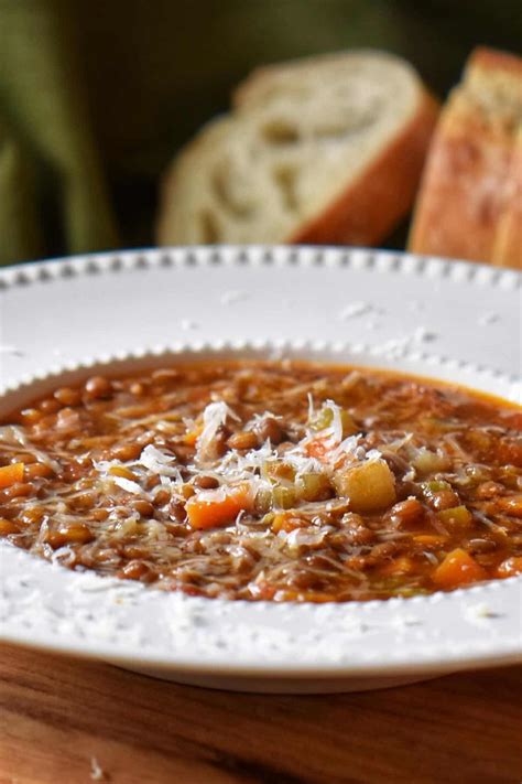 Italian Lentil Soup Recipe Simply Delicious She Loves Biscotti