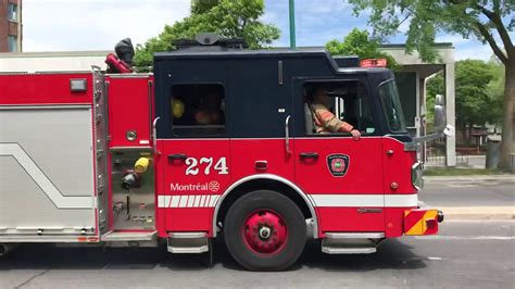 sim 274 montreal fire department responding youtube
