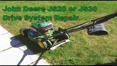 John Deere Js20 Or Js30 Drive System Repair Youtube