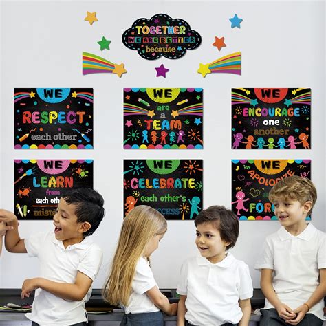 Pieces Growth Mindset Classroom Banner Inspirational Bulletin Board Poster Motivational