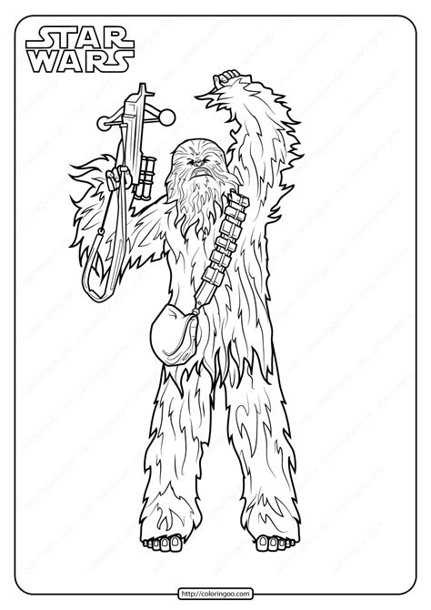 Star Wars Coloring Pages Printable Chewbacca Coloring Pages