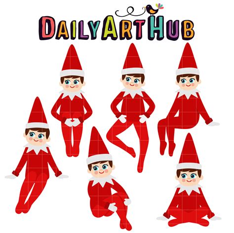 free clipart of elf on the shelf