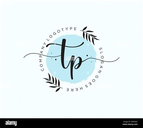 Tp Feminine Logo Beauty Monogram And Elegant Logo Design Handwriting