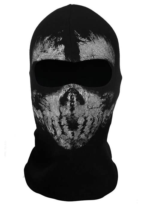 A Black And White Photo Of A Skull Wearing A Face Mask