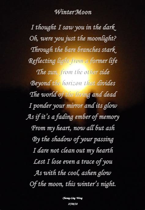 Winter Moon Pic Poems By Cheung Ling Wong Poems By Cheung Ling Wong
