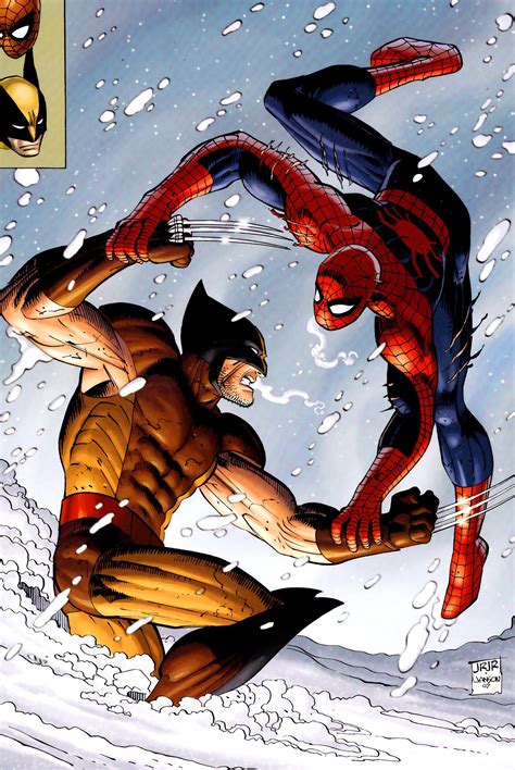 Spiderman Vs Wolverine Art