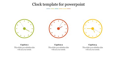 Creative Clock Template For Powerpoint Presentation