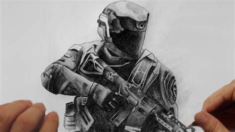 Easy Call Of Duty Drawings Call Of Duty Drawing By Erazer Drawings On