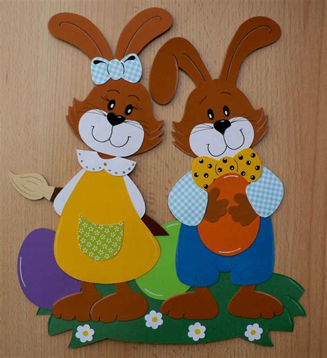 Darum sind sie so beliebt. Fensterbild aus Tonkarton "Hasenkinder". • EUR 5,00 | Fensterbilder, Tonkarton, Karton