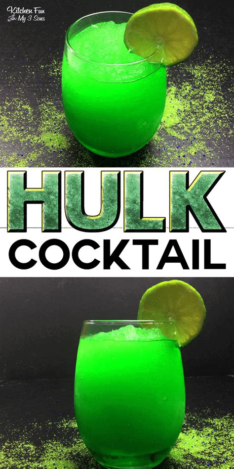 Hulk Cocktail Kitchen Fun With My 3 Sons