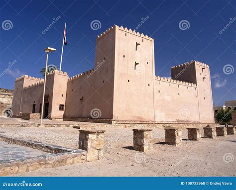 Taqah Castle Oman Stock Photo Image Of Peninsula Blue 100722968