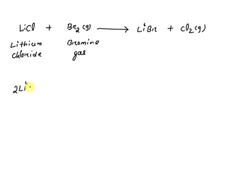 Solved Predict The Products For The Following Reaction Lithium