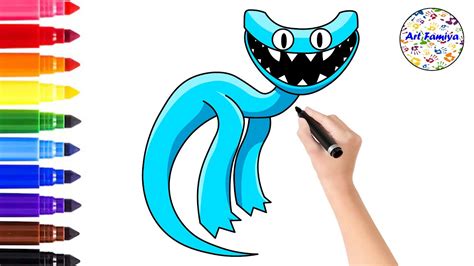 How To Draw Rainbow Friends Cyan Drawing Easy Step By Step Cyan