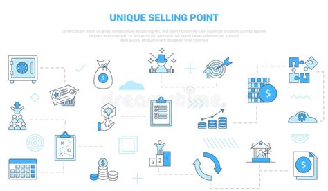 Usp Unique Selling Point Concept With Icon Set Template Banner With