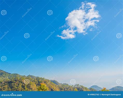 Image Of Clear Blue Sky And Mountain Stock Photo Image Of Outdoor
