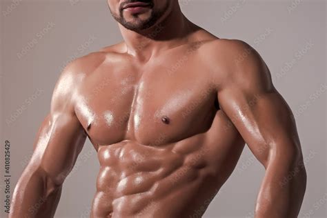 Strong Man Or Muscular Men Sexy Male Bare Torso Metrosexual Mans