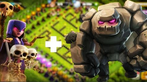 Clash Of Clans Golem Witch Attack Strategy Clash Of Clanscoc