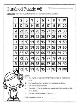 These worksheets take the form of printable math tests which students can use both for homework or classroom activities. Hundred Board Number Puzzles! Math Enrichment Activities (2nd grade)