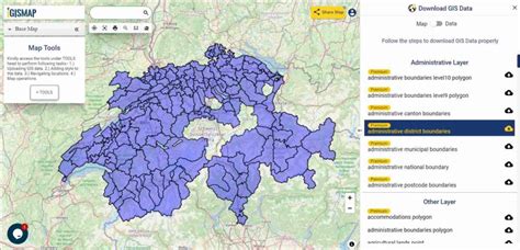 Download Switzerland Administrative Boundary Shapefiles Cantons