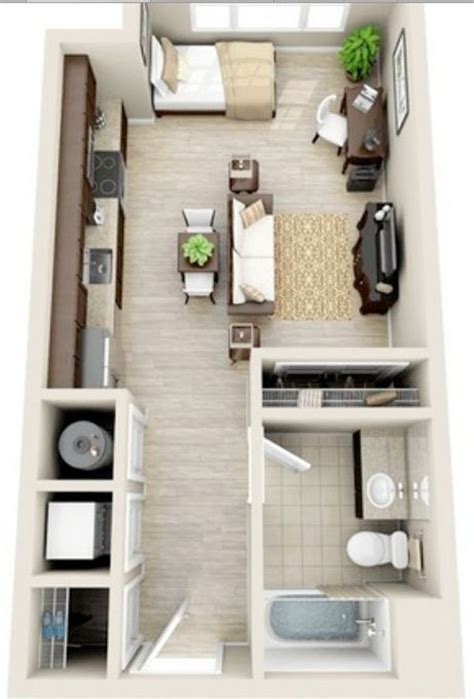 18 Coolest Studio Apartment Layout Decoratoo Small Apartment Layout