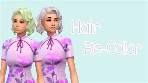 Sims 4 Hair Recolors Up To Cats And Dogs Honhand