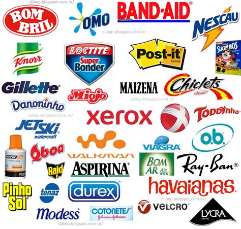 Marca genérica marcas mais famosas que os produtos Diibep