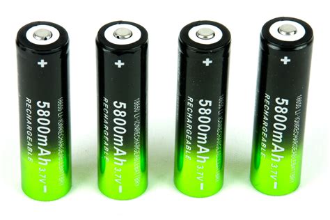 18650 Rechargeable Battery, Rcool 4PC 3.7V 5800mAh Li-ion Batteries ...