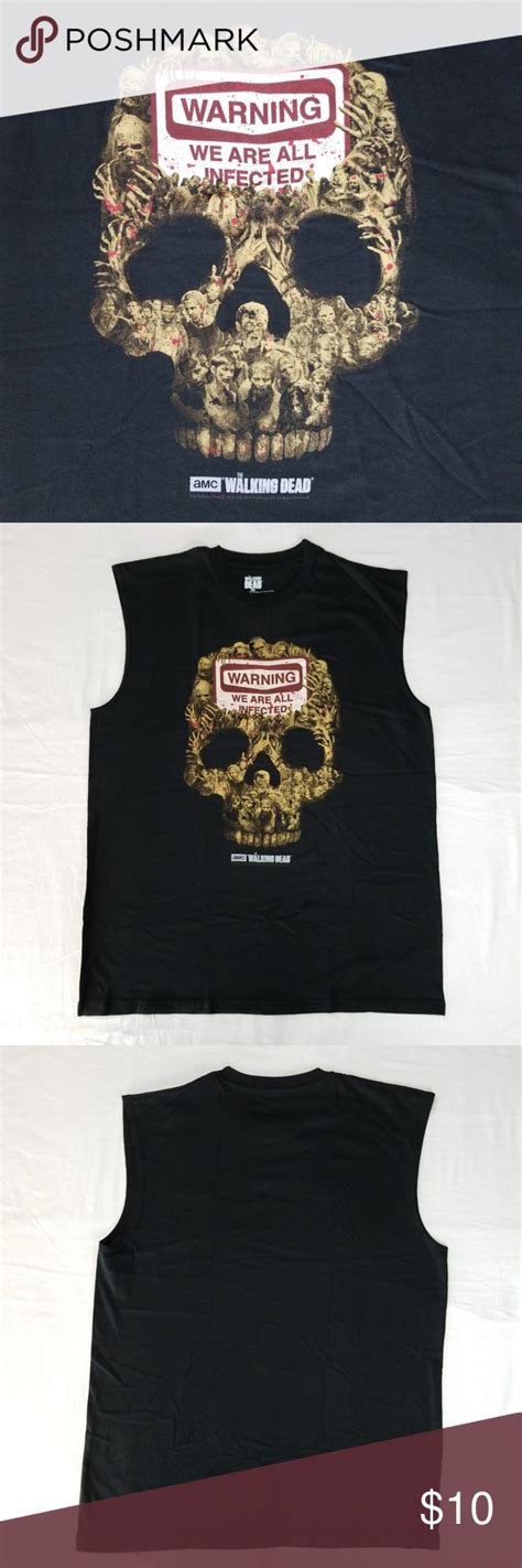 The Walking Dead Zombie Licensed Muscle T Shirt This Listing Is For One The Walking Dead