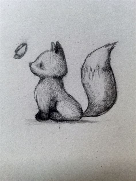 little fox #cute #fox #cutefox #animal #draw #art #pencil #kuuvalasdraw