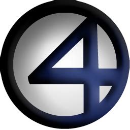 Logo fantastic four marvel comics fan art, fantastic 4 logo, blue, comics png. super heroes: Fantastic Four