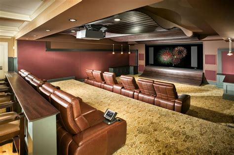 Although the design of the home theater is quite complicated. Basement Finishing Ideas For Living Room Theater With ...