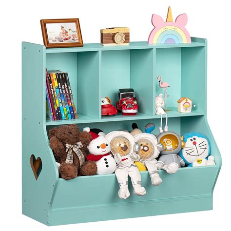 Lerliuo Kids Toy Storage Organizer Children Small Bookcase And