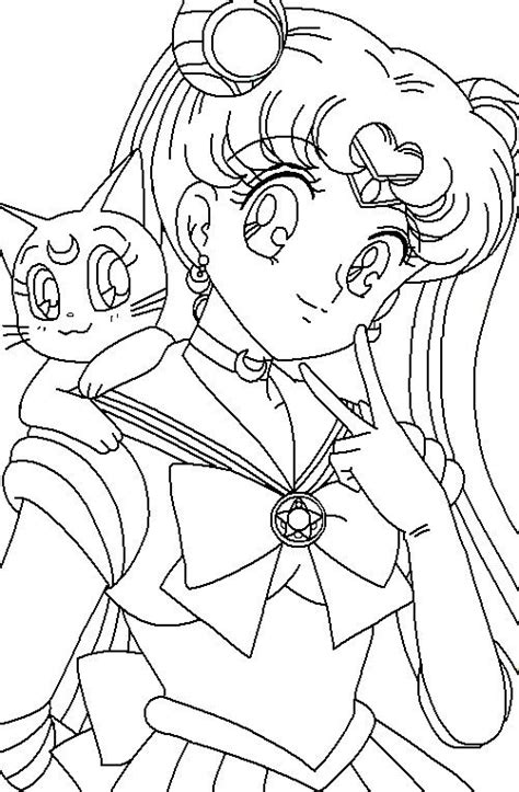 Sailor Moon Coloring Pages At Getdrawings Free Download