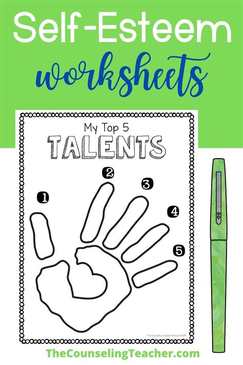 Self Esteem Worksheets For Youth Worksheet Educational Ideas