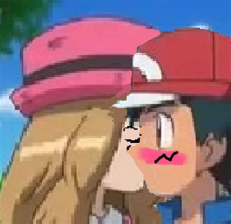 Ash And Serena Kiss By Danny45music On Deviantart