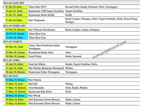 Senarai tarikh cuti umum di malaysia tahun 2018. KALENDAR CUTI UMUM, CUTI NEGERI & CUTI PERSEKOLAHAN ...