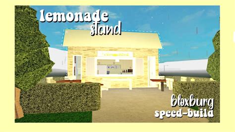 Yellow Aesthetic Lemonade Stand ₊˚ Bloxburg Youtube