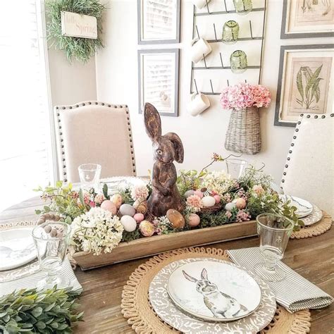 Amazing Bright And Colorful Easter Table Decoration Ideas 17 Homyhomee
