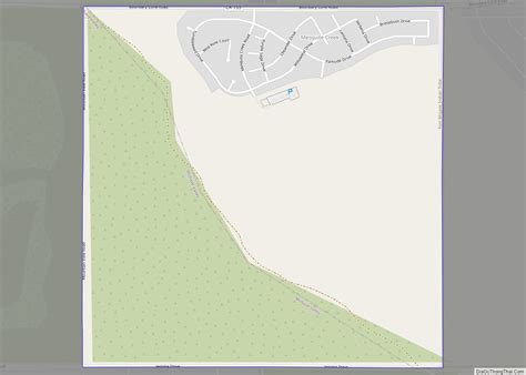 Map Of Mesquite Creek Cdp
