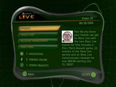Relive The Horrors Of The Original Xbox Live Dashboard