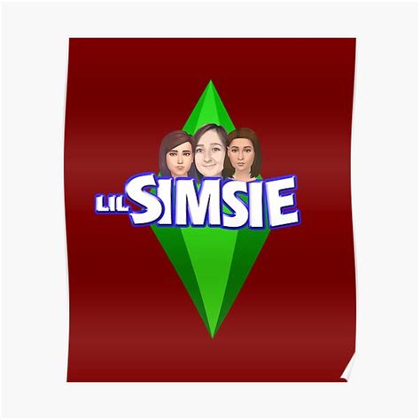 Lilsimsie Sticker Poster For Sale By Heregoondesign Redbubble