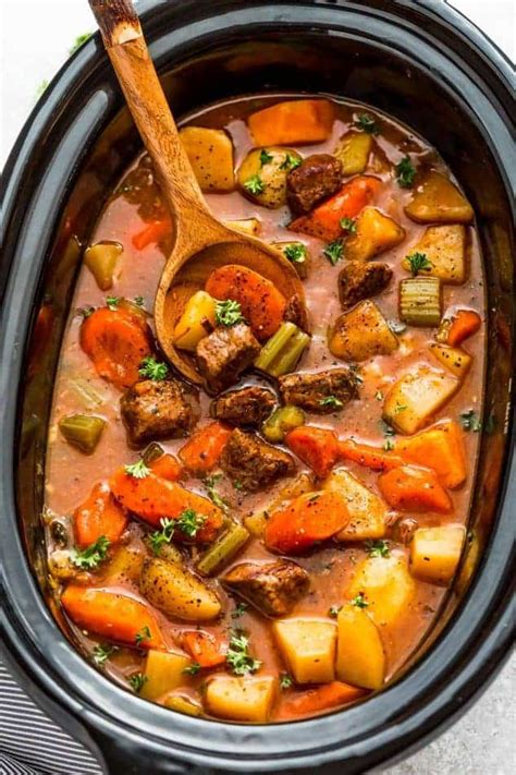 Easy Old Fashioned Beef Stew Recipe Made In The Slow Cooker Slow